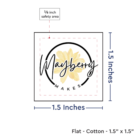 PPLR_HIDDEN_PRODUCT Print your Logo or Image on FLAT Cotton Tags