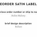 PPLR_HIDDEN_PRODUCT Reorder Previous Label Design - SATIN