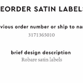 PPLR_HIDDEN_PRODUCT Reorder Previous Label Design - SATIN