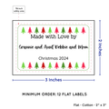PPLR_HIDDEN_PRODUCT Christmas Trees (2"x3" Cotton - 12 labels/set)