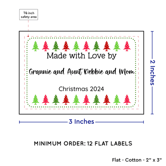 PPLR_HIDDEN_PRODUCT Christmas Trees (2"x3" Cotton - 12 labels/set)