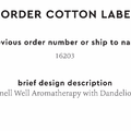 PPLR_HIDDEN_PRODUCT Reorder Previous Label Design - COTTON