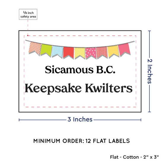 PPLR_HIDDEN_PRODUCT Colorful Banner (2"x3" Cotton - 12 labels/set)