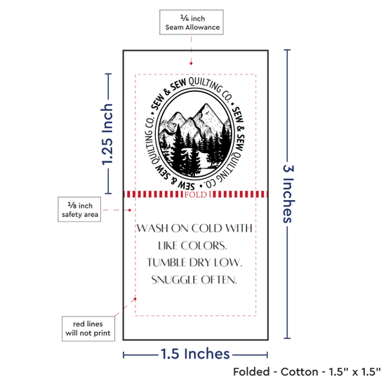 PPLR_HIDDEN_PRODUCT Print Your Logo or Image on FOLDED Cotton Tags