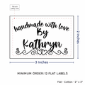 PPLR_HIDDEN_PRODUCT Double Heart Border (2"x3" Cotton - 12 labels/set)