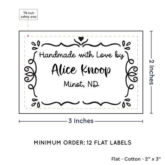 PPLR_HIDDEN_PRODUCT Swirl Accent Border (2"x3" Cotton - 12 labels/set)