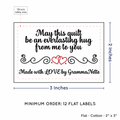 PPLR_HIDDEN_PRODUCT Double Heart Quote (2"x3" Cotton - 12 labels/set)