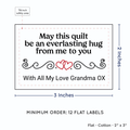 PPLR_HIDDEN_PRODUCT Double Heart Quote (2"x3" Cotton - 12 labels/set)