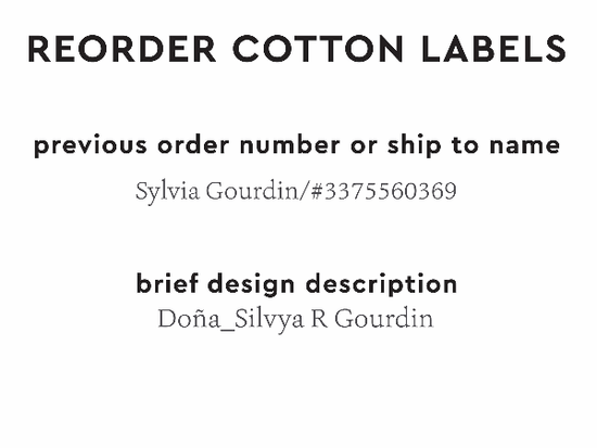 PPLR_HIDDEN_PRODUCT Reorder Previous Label Design - COTTON