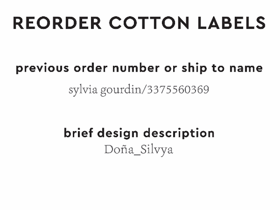 PPLR_HIDDEN_PRODUCT Reorder Previous Label Design - COTTON
