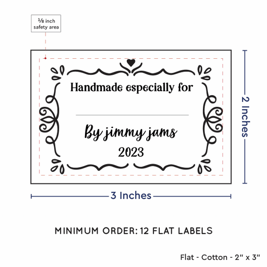 PPLR_HIDDEN_PRODUCT Swirl Accent Border with Fill in Blanks (2"x3" Cotton - 12 labels/set)