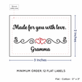 PPLR_HIDDEN_PRODUCT Double Heart Quote (2"x3" Cotton - 12 labels/set)