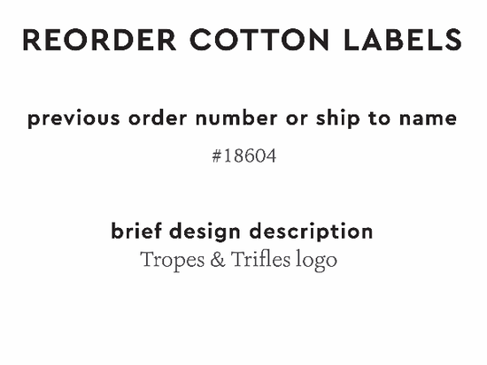 PPLR_HIDDEN_PRODUCT Reorder Previous Label Design - COTTON