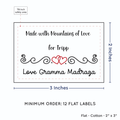 PPLR_HIDDEN_PRODUCT Double Heart Quote (2"x3" Cotton - 12 labels/set)
