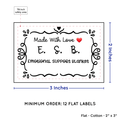 PPLR_HIDDEN_PRODUCT Swirl Accent Border (2"x3" Cotton - 12 labels/set)