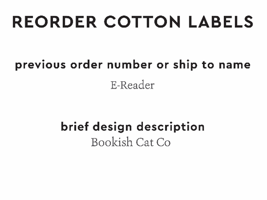 PPLR_HIDDEN_PRODUCT Reorder Previous Label Design - COTTON
