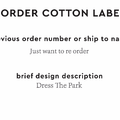 PPLR_HIDDEN_PRODUCT Reorder Previous Label Design - COTTON