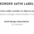 PPLR_HIDDEN_PRODUCT Reorder Previous Label Design - SATIN
