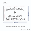 PPLR_HIDDEN_PRODUCT Double Heart Border (2"x3" Cotton - 12 labels/set)