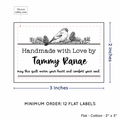 PPLR_HIDDEN_PRODUCT Winter Bird (2"x3" Cotton - 12 labels/set)