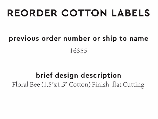 PPLR_HIDDEN_PRODUCT Reorder Previous Label Design - COTTON