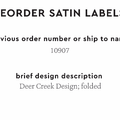 PPLR_HIDDEN_PRODUCT Reorder Previous Label Design - SATIN