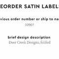 PPLR_HIDDEN_PRODUCT Reorder Previous Label Design - SATIN
