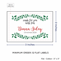 PPLR_HIDDEN_PRODUCT Holly Frame (2"x3" Cotton - 12 labels/set)