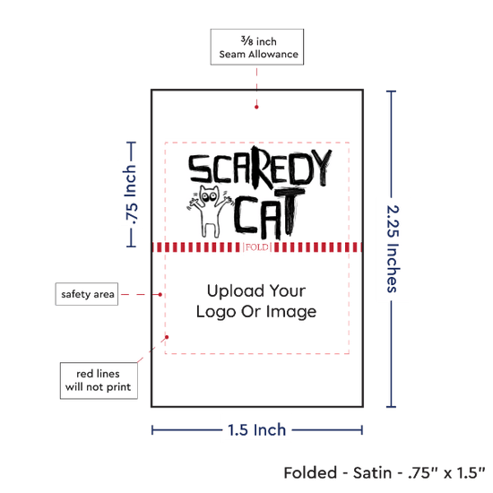 PPLR_HIDDEN_PRODUCT Print your logo/Image on Satin Tags (1.5" wide - Satin)