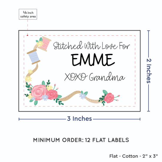 PPLR_HIDDEN_PRODUCT Thread and Flowers (2"x3" Cotton - 12 labels/set)