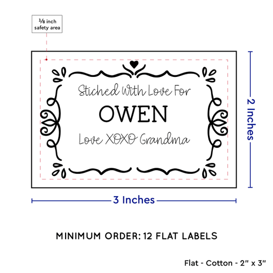 PPLR_HIDDEN_PRODUCT Swirl Accent Border (2"x3" Cotton - 12 labels/set)