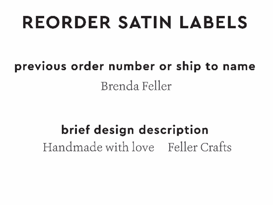 PPLR_HIDDEN_PRODUCT Reorder Previous Label Design - SATIN