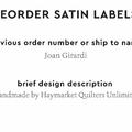 PPLR_HIDDEN_PRODUCT Reorder Previous Label Design - SATIN
