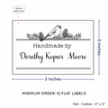 PPLR_HIDDEN_PRODUCT Winter Bird (2"x3" Cotton - 12 labels/set)