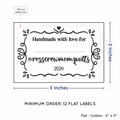 PPLR_HIDDEN_PRODUCT Swirl Accent Border with Fill in Blanks (2"x3" Cotton - 12 labels/set)