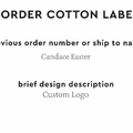 PPLR_HIDDEN_PRODUCT Reorder Previous Label Design - COTTON