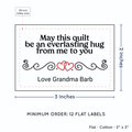 PPLR_HIDDEN_PRODUCT Double Heart Quote (2"x3" Cotton - 12 labels/set)