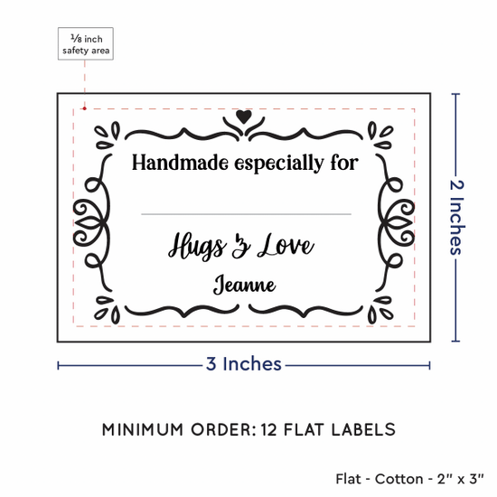 PPLR_HIDDEN_PRODUCT Swirl Accent Border with Fill in Blanks (2"x3" Cotton - 12 labels/set)