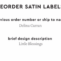 PPLR_HIDDEN_PRODUCT Reorder Previous Label Design - SATIN