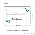 PPLR_HIDDEN_PRODUCT Leaf Quote (2"x3" Cotton - 12 labels/set)