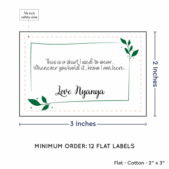 PPLR_HIDDEN_PRODUCT Leaf Quote (2"x3" Cotton - 12 labels/set)