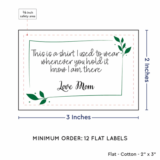 PPLR_HIDDEN_PRODUCT Leaf Quote (2"x3" Cotton - 12 labels/set)