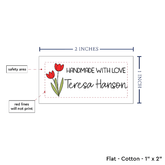 PPLR_HIDDEN_PRODUCT Spring Tulips (2"x1"-Cotton)