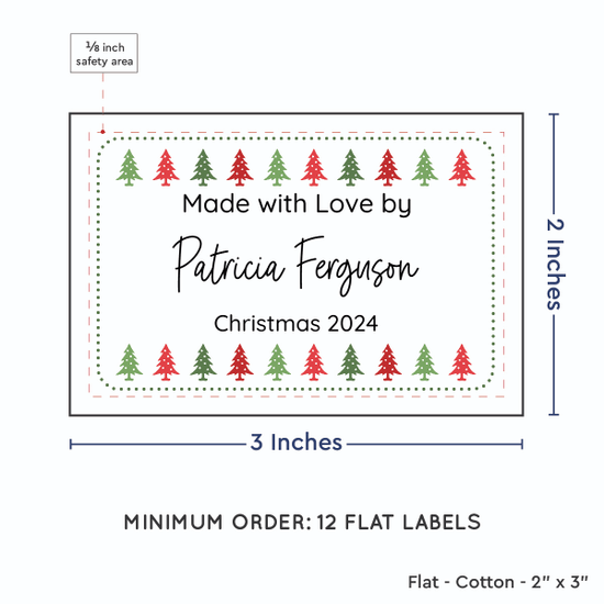 PPLR_HIDDEN_PRODUCT Christmas Trees (2"x3" Cotton - 12 labels/set)