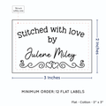 PPLR_HIDDEN_PRODUCT Double Heart Border (2"x3" Cotton - 12 labels/set)