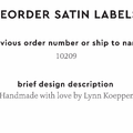 PPLR_HIDDEN_PRODUCT Reorder Previous Label Design - SATIN