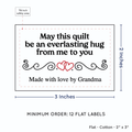 PPLR_HIDDEN_PRODUCT Double Heart Quote (2"x3" Cotton - 12 labels/set)