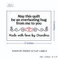 PPLR_HIDDEN_PRODUCT Double Heart Quote (2"x3" Cotton - 12 labels/set)