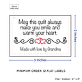PPLR_HIDDEN_PRODUCT Double Heart Quote (2"x3" Cotton - 12 labels/set)
