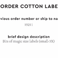 PPLR_HIDDEN_PRODUCT Reorder Previous Label Design - COTTON